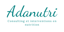 Logo adanutri consulting et interventions en nutrition